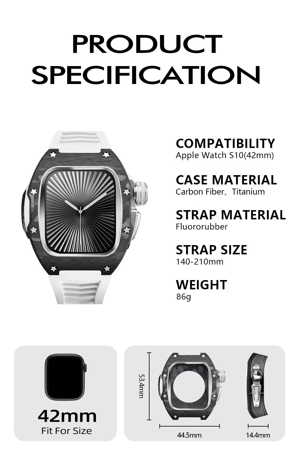 Funda Apple Watch Legacy Edition 46mm | Plata |